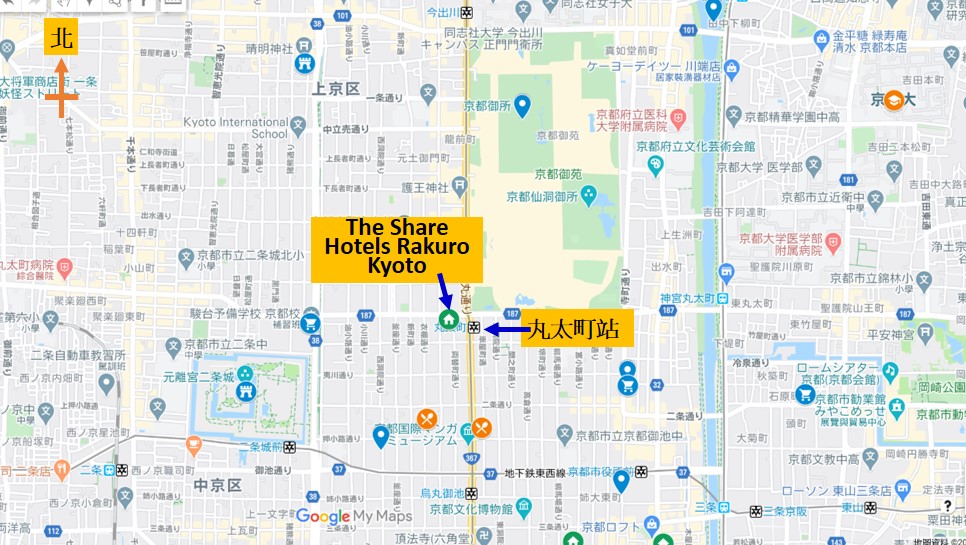 The Share Hotels Rakuro Kyoto地圖